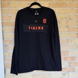 New Detroit Tigers Black Long Sleeve Shirt